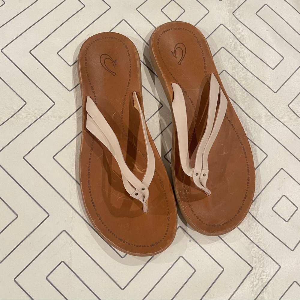 OluKai Leather Thong Sandals - Picture 2 of 11